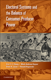 Book Cover: Electoral Systems and the Balance of Consumer-Producer Power